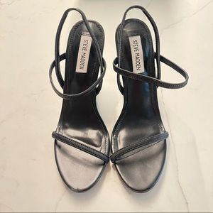 Black strap Sandel heels